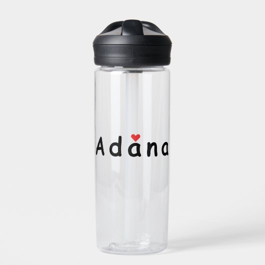 I Liebe Adana Trinkflasche (Vorderseite)
