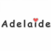 I Liebe Adelaide Aufkleber (Vorderseite)