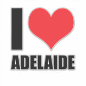 I Liebe Adelaide Aufkleber (Vorderseite)