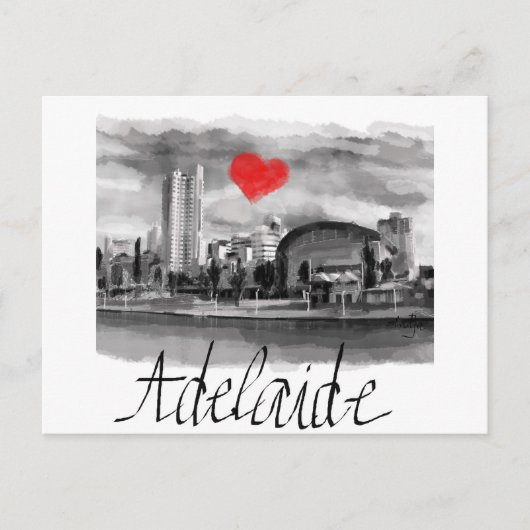 I Liebe Adelaide Postkarte (Vorderseite)