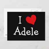 I Liebe Adele Postkarte (Vorne/Hinten)