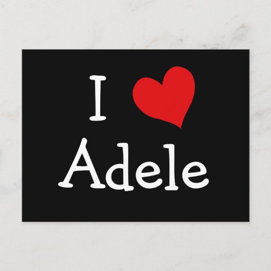 I Liebe Adele Postkarte (Vorderseite)