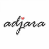 I Liebe Adjara Georgia Aufkleber (Vorderseite)