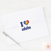 I Liebe Adobe Pinoy Runder Aufkleber (Umschlag)