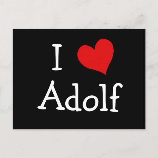 I Liebe Adolf Postkarte (Vorderseite)