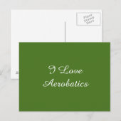 I Liebe Aerobatik Postkarte (Vorne/Hinten)