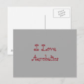 I Liebe Aerobatik Postkarte (Vorne/Hinten)
