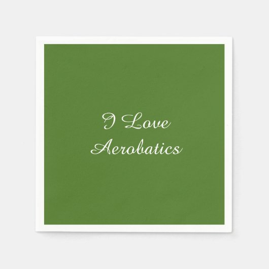 I Liebe Aerobatik Serviette (Vorderseite)
