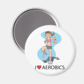 I Liebe Aerobic Magnet (Vorderseite/Rückseite)