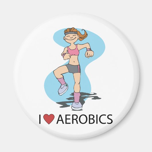 I Liebe Aerobic Magnet (Vorne)