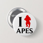 I Liebe-Affen Button (Vorne & Hinten)