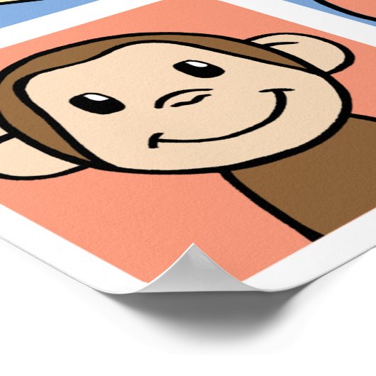 I Liebe Affen Poster (Ecke)