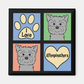 I Liebe Affenpinschers Magnet