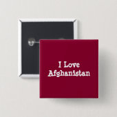 I Liebe Afghanistan Button (Vorne & Hinten)