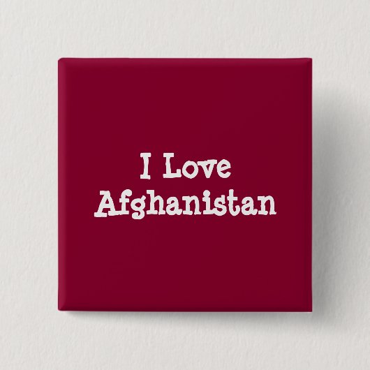 I Liebe Afghanistan Button (Vorderseite)