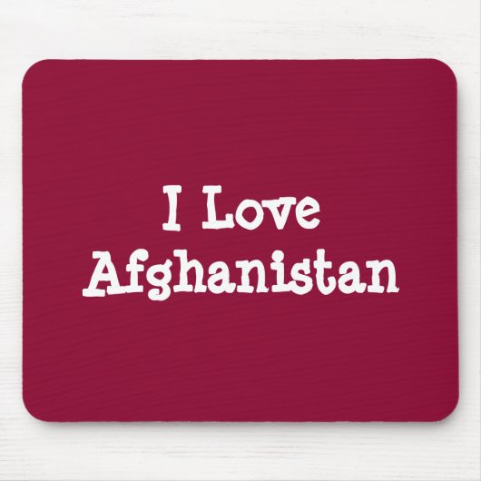 I Liebe Afghanistan Mousepad (Vorne)