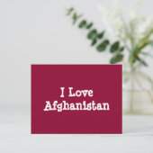 I Liebe Afghanistan Postkarte (Stehend Vorderseite)