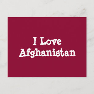 I Liebe Afghanistan Postkarte