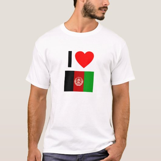 i Liebe Afghanistan T-Shirt (Vorderseite)