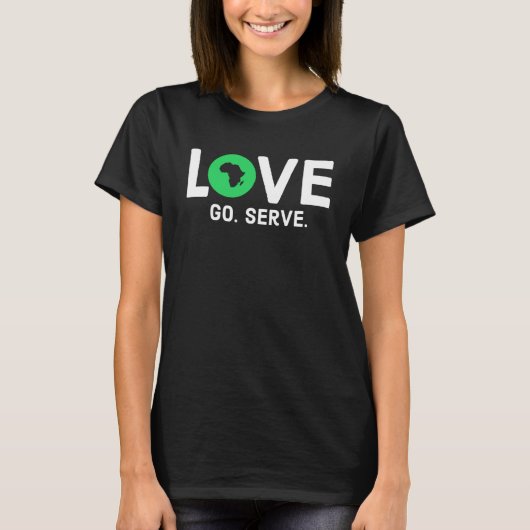 I Liebe Africa Map T-Shirt (Vorderseite)