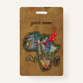 I Liebe Africa Messenger Bag Abzeichen Ausweis