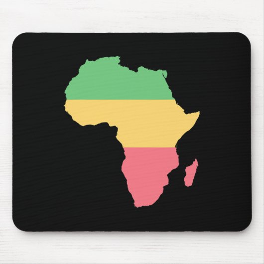 I Liebe Africa Rosta Colored Continent Mousepad (Vorne)