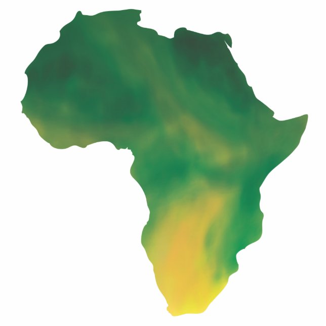 I Liebe Afrika Freistehende Fotoskulptur (Vorne)