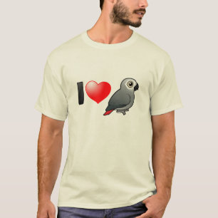 I Liebe-Afrika-Grau T-Shirt