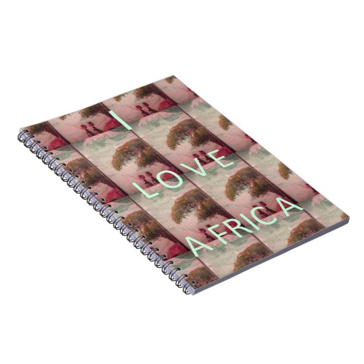 I Liebe Afrika Hakuna Matata Kilimanjaro Berg A Notizblock (Rechte Seite)