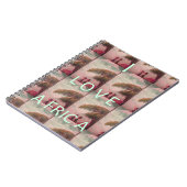 I Liebe Afrika Hakuna Matata Kilimanjaro Berg A Notizblock (Linke Seite)