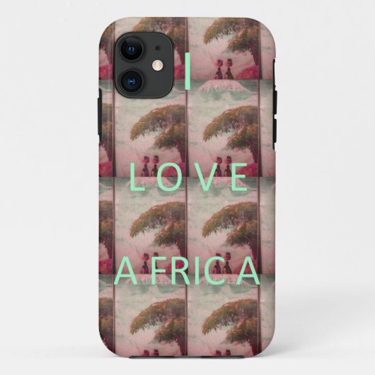 I Liebe Afrika - Kulturlandschaftsmuster Case-Mate iPhone Hülle (Rückseite)