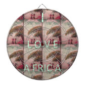 I Liebe Afrika - Kulturlandschaftsmuster Dartscheibe (vorne)