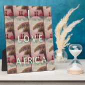 I Liebe Afrika - Kulturlandschaftsmuster Fotoplatte (Seite)