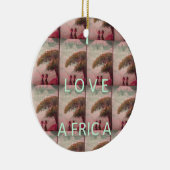 I Liebe Afrika - Kulturlandschaftsmuster Keramik Ornament (Rechts)