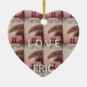 I Liebe Afrika - Kulturlandschaftsmuster Keramikornament