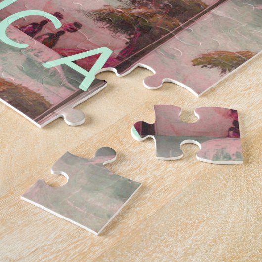 I Liebe Afrika - Kulturlandschaftsmuster Puzzle (Seite)