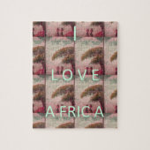 I Liebe Afrika - Kulturlandschaftsmuster Puzzle (Vertikal)