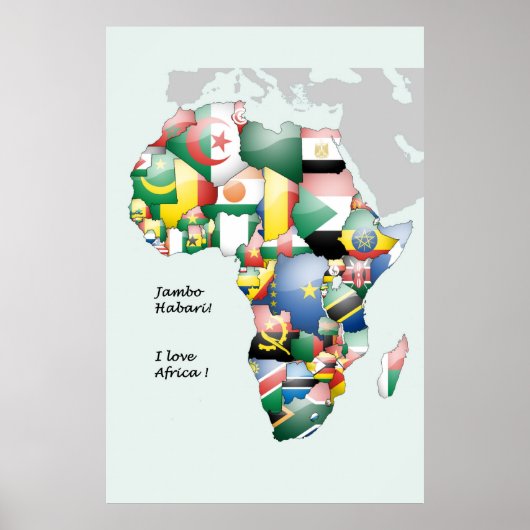 I Liebe Afrika Poster (Vorne)