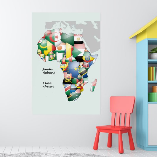 I Liebe Afrika Poster (Kinderzimmer 1)