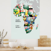 I Liebe Afrika Poster (Küche)