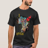 I Liebe Afrika T-Shirt (Vorderseite)