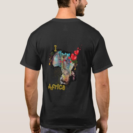 I Liebe Afrika T-Shirt (Rückseite)