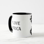 I LIEBE-AFRIKA-Tasse Tasse (Vorderseite Links)