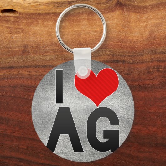 I LIEBE AG SCHLÜSSELANHÄNGER (Vorderseite)