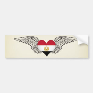 I Liebe Ägypten - Flügel Autoaufkleber