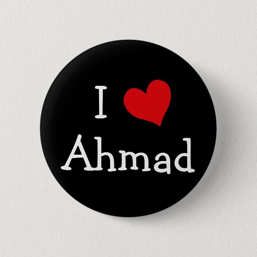 I Liebe Ahmad Button (Vorderseite)