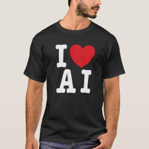 I Liebe AI - I Herz AI Premium T-Shirt