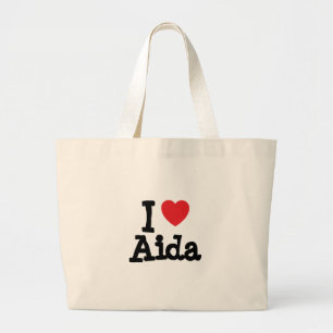 I Liebe Aida T - Shirt Jumbo Stoffbeutel