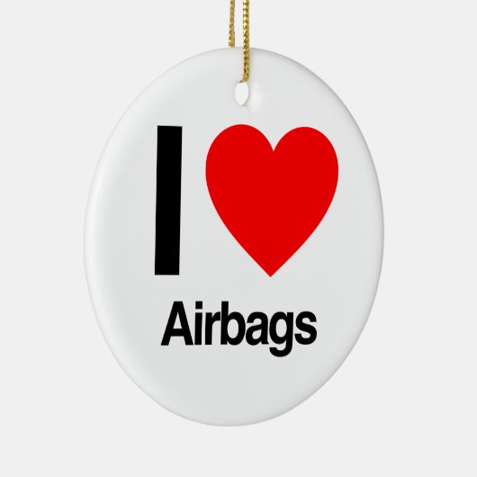 i Liebe Airbags Keramik Ornament (Rechts)