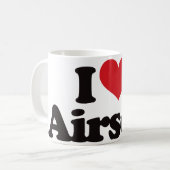 I Liebe Airsoft Kaffeetasse (Vorderseite Links)